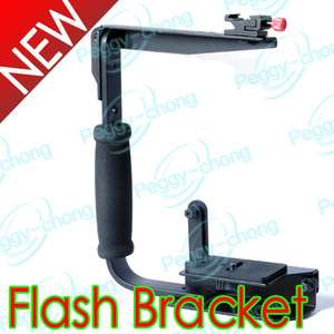 Quick Flip Flash Bracket Grip Camera Flash Arm Holder stand For Canon 