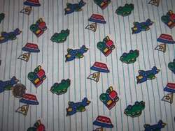 Boys~RACE CARS,AIRPLANES,TRAINS,BOATS FABRIC~STRIPED~  