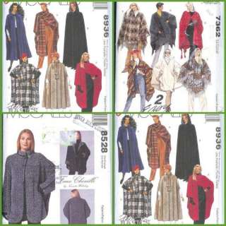 OOP McCalls Sewing Pattern Poncho Cape Jacket ONZ Plus Misses Womens 