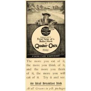  1897 Ad Quaker Oats Rolled Breakfast Cereal Grocer Food 