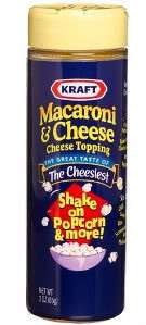 Kraft Macaroni & Cheese Topping 1 bottle popcorn  