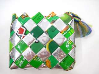 DESIGNER Woven Recycled Paper Coin Purse  
