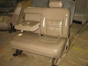 CHEVY SUBURBAN TAHOE 2ND ROW 60 SEAT FOR 60/40 BENCH ARMREST TAN 