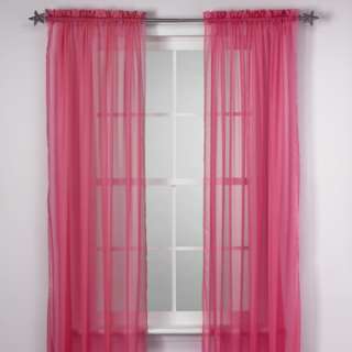 CALYPSO Pink Sheer Curtains Window Panels 84 NEW TEEN  