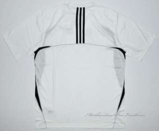 ADIDAS Mens Shirt TRIPLE SPORT SS NEW White/Black Size Medium M  