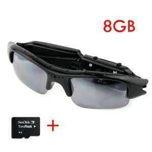  Video Sunglasses Mini Hd Dv DVR Camera Black + 8gb Tf Card 