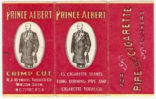 Vintage Cigarette Tobacco Papers PRINCE ALBERT 15 Leave  