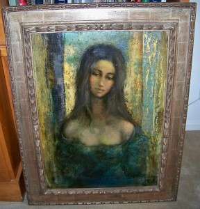 Original Guy Cambier French Painting Art Oil Listed Artist Signed Dark 
