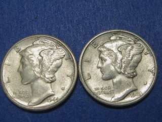 1944 S Mercury Dimes Coins BU?  
