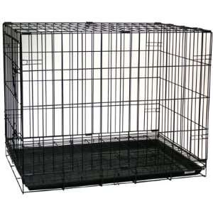   NEW FOLDING DOG CAT KENNEL CRATE CAGE 30 w/ DIVIDER