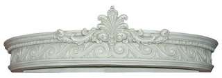 Large Aged White Canopy Bed Crown Wall Corona NEW  