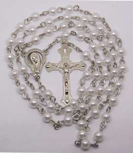 Rosary Catholic Cross bead necklace 4pcs  