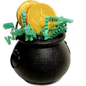 Saint Patricks Day Cauldron with Chocolate Coins:  Grocery 