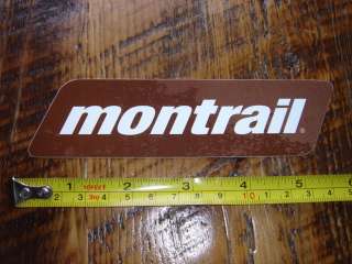 MONTRAIL Trail Running Shoes STICKER Decal NEW  