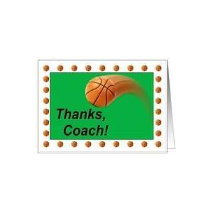 Basketball Coach Teacher Appreciation Card