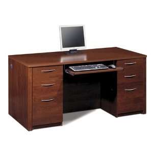    Tuscany Brown Computer Desk with Keyboard Tray: Office Products