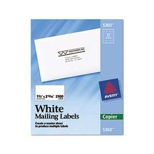  Self Adhesive Address Labels for Copiers, 1 1/2 x 2 13/16 