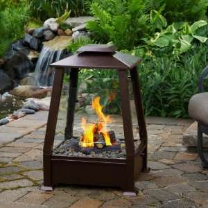  Sierra Outdoor Fireplace in Copper