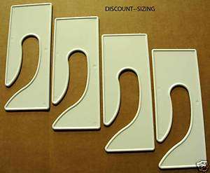 100 BLANK KING SIZE DIVIDERS FOR RETAIL CLOTHING RACKS  