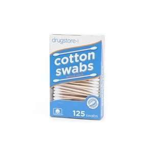  drugstore Cotton Swabs, Wood Sticks 125 ea Beauty