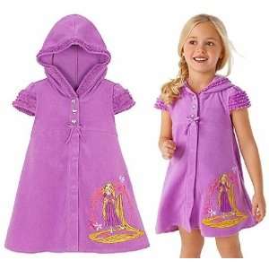   Rapunzel Hooded Swimsuit Cover Up Hoodie Dress Size XXS 2/3 2T/3T