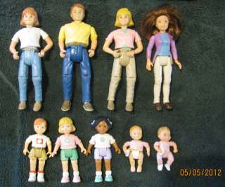   Loving Family Little Tykes Dollhouse Dolls & Accessories Lot  