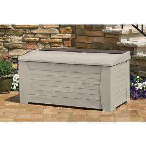   DB12000PB Resin Deck Storage Box with Seat: Patio, Lawn & Garden