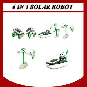 in 1 Solar DIY Educational Kit Toy Boat Fan Car Robot  