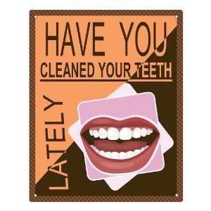   Office Sign teeth cleaning dentures retro wall decor 