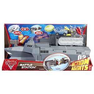 Cars 2 Action Agents Battle Station Toy Playset for Young Boys Girls 
