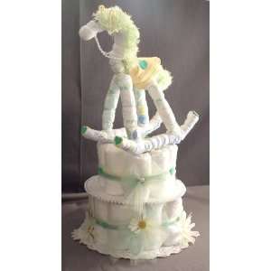   Horse Baby Shower Gift Centerpiece Diaper Cake 