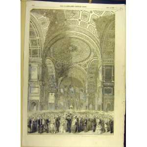  1856 Ball St. AlexanderS Hall Palace Kremlin Old Print 
