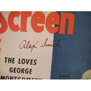 Smith, Alexis Magazine Silver Screen Signed Autograph May 1943  