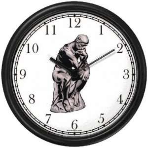  The Thinker by Auguste Rodin No.1 Wall Clock by WatchBuddy 