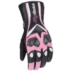  Joe Rocket Ladies Pro Street Glove Black/Pink/White 