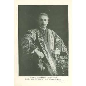  1909 Print David Lloyd George Chancellor of Exchequer 