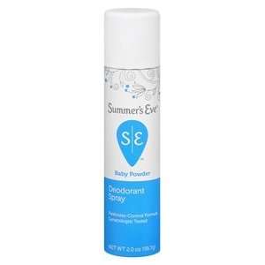  Special Pack of 5 SUMMERS EVE SPRAY BABY POWDER 2 oz X 5 