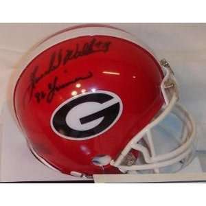 Herschel Walker Signed Georgia Replica Mini Helmet