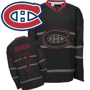  Montreal Canadiens Black Ice Jersey Howie Morenz Hockey 