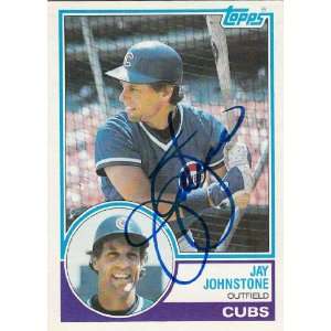  1983 Topps #152 Jay Johnstone Cubs Signed 