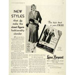 1930 Ad Lane Bryant Store Stout Women Fashion Clothing   Original 