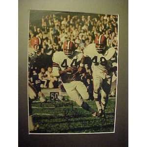 Leroy Kelly Cleveland Browns Autographed 11 X 14 Professionally Matted 