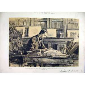   1885 Sepia Print Celebrities Lord Randolph Churchill