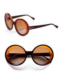   two tone round plastic sunglasses $ 360 00 more colors pre order