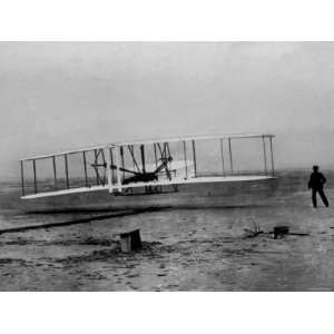  Orville Wright Taking Plane For 1st Motorized Flight as 
