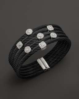   black pvd nautical cable bangle price $ 1795 00 diamonds set in white