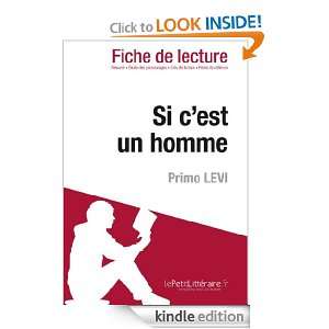Si cest un homme de Primo Levi (Fiche de lecture) (French Edition 