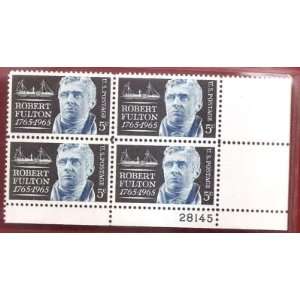  Postage Stamps US Robert Fulton Issue Scott 1270 MNH Block 
