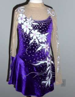 BEAUTIFUL & GORGEOUS FIGURE ICE SKATING DRESS CUSTOM MADE TO FIT 