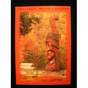 Sequoyah Statue, Cherokee Indian Museum, NC Postcard: not applicable 
